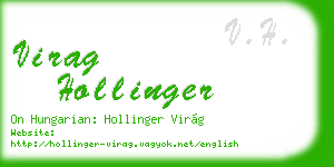 virag hollinger business card
